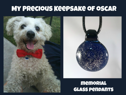 My Precious Oscar Keepsake – A Memorial Glass Pendant